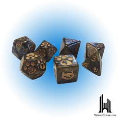 Kitten Dice Set - Brown